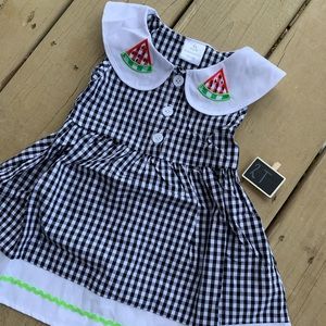 Plaid watermelon dress
